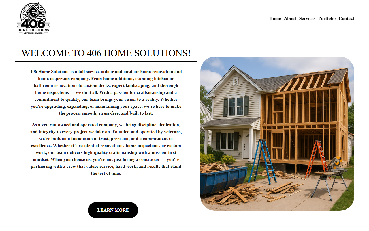 406homesolution.com screenshot