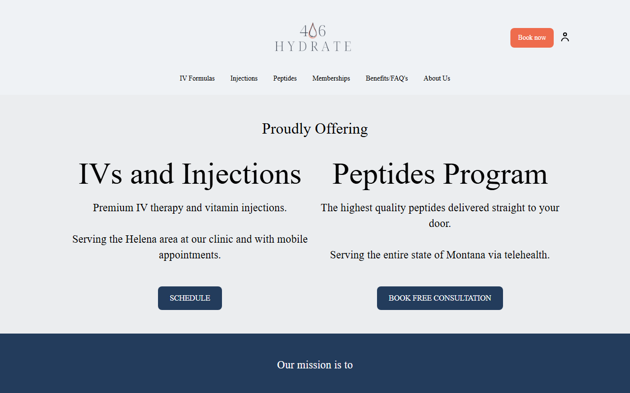 406hydrate.com screenshot