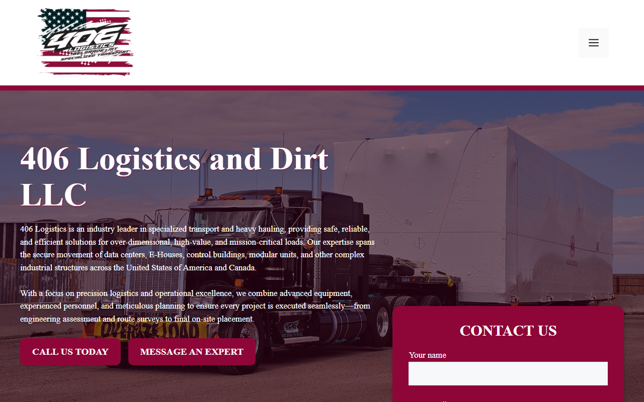 406logistics.com screenshot