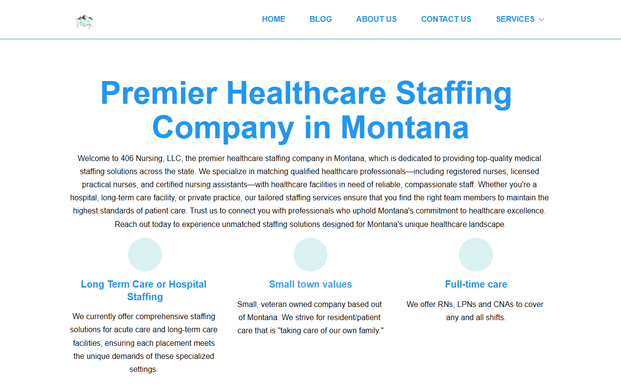 406nursingllc.com screenshot