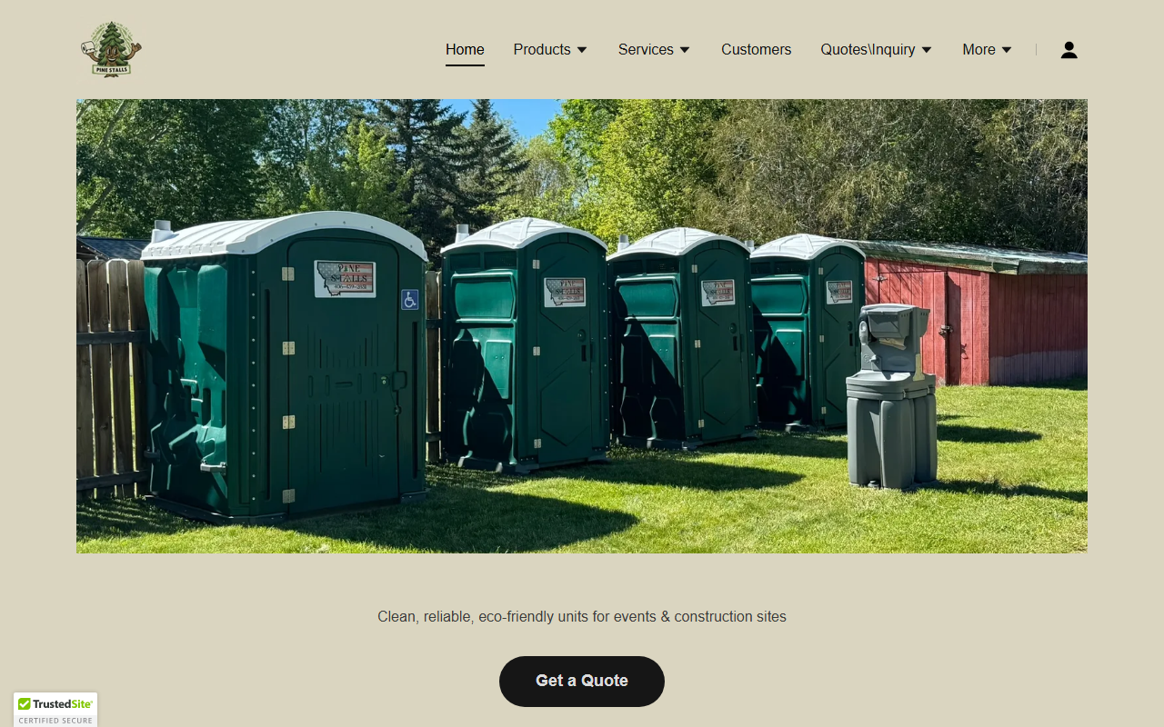 406portapotty.com screenshot