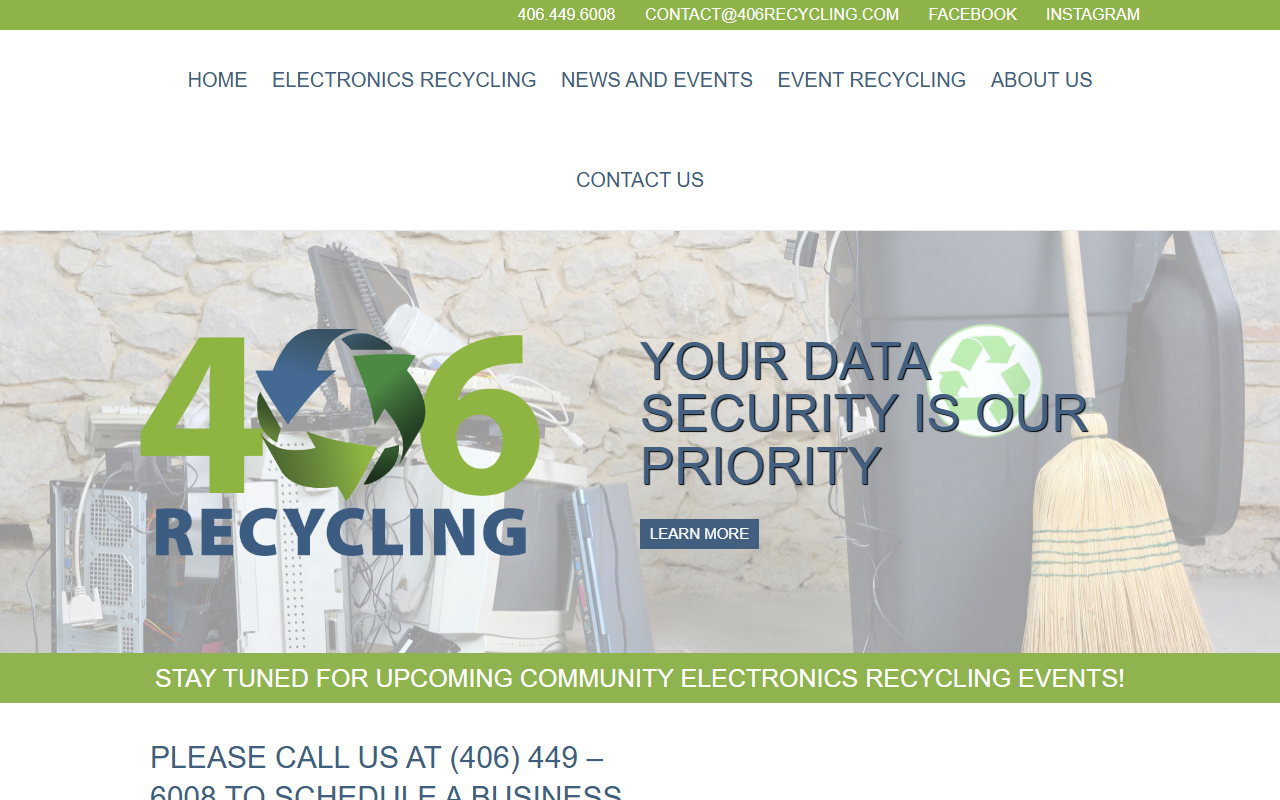 406recycling.com screenshot