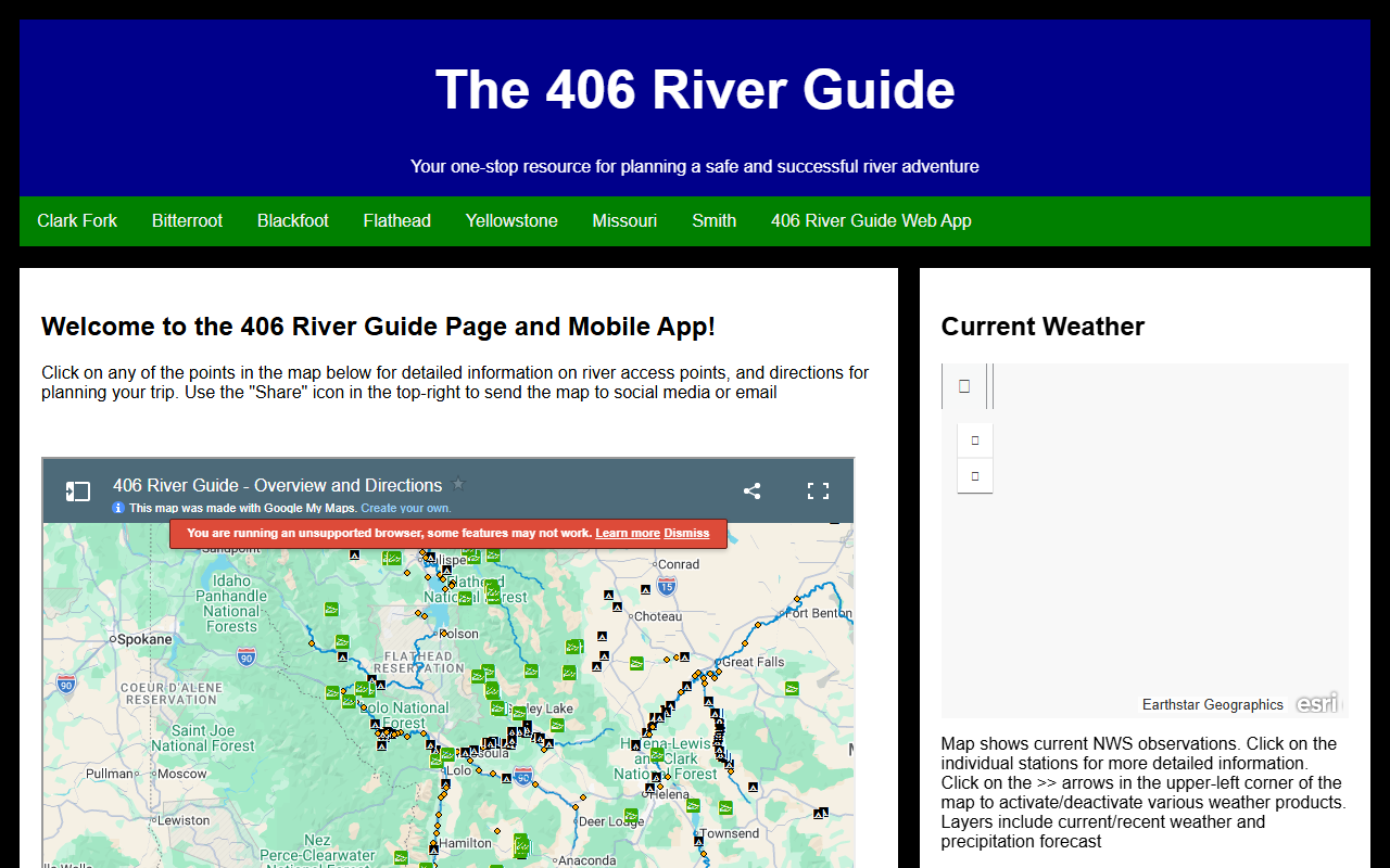 406rivermaps.com screenshot