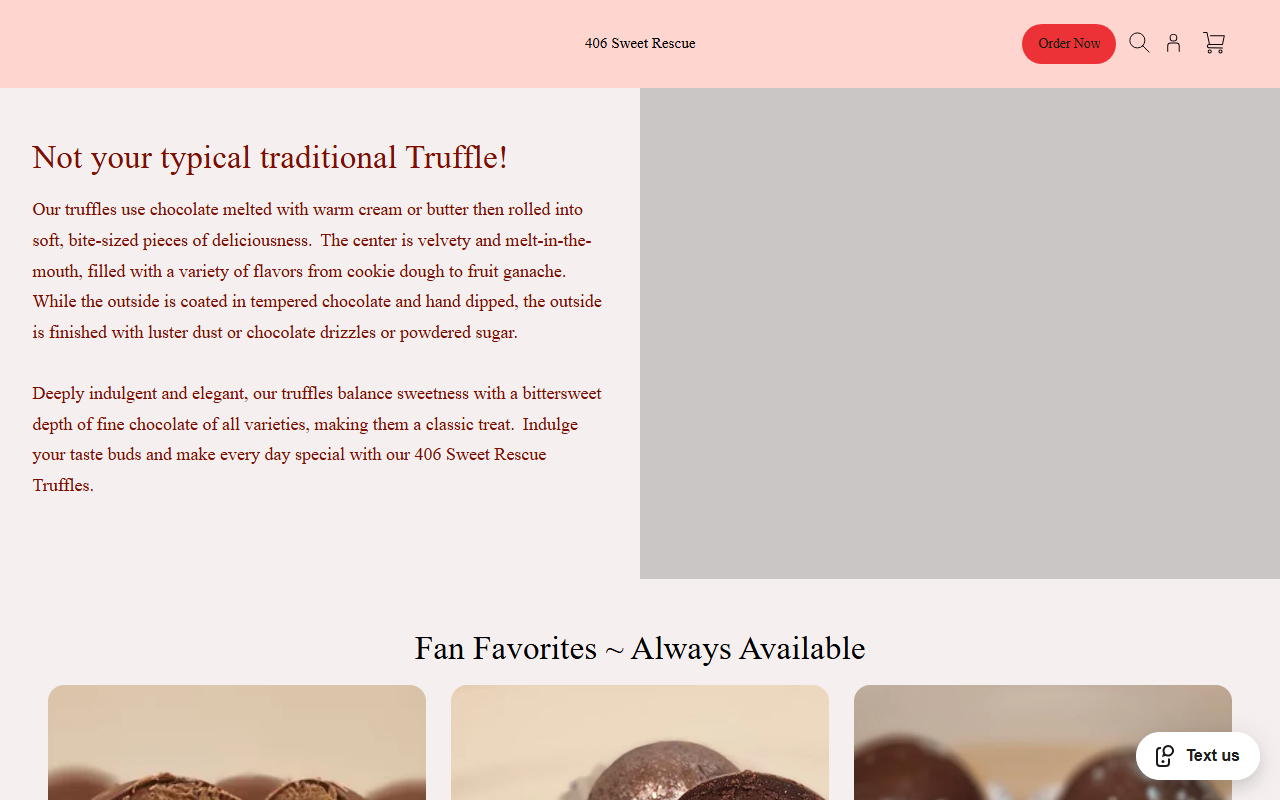 406sweetrescue.com screenshot