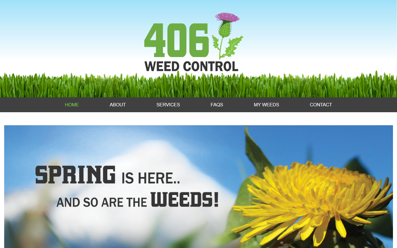 406weedcontrol.com screenshot