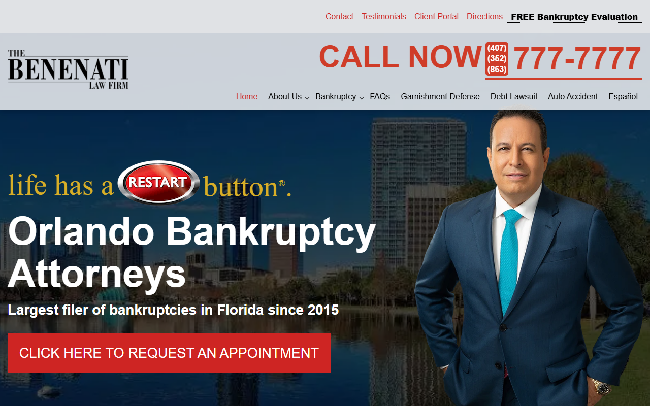 407bankruptcy.com screenshot