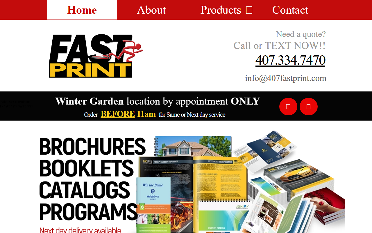 407fastprint.com screenshot