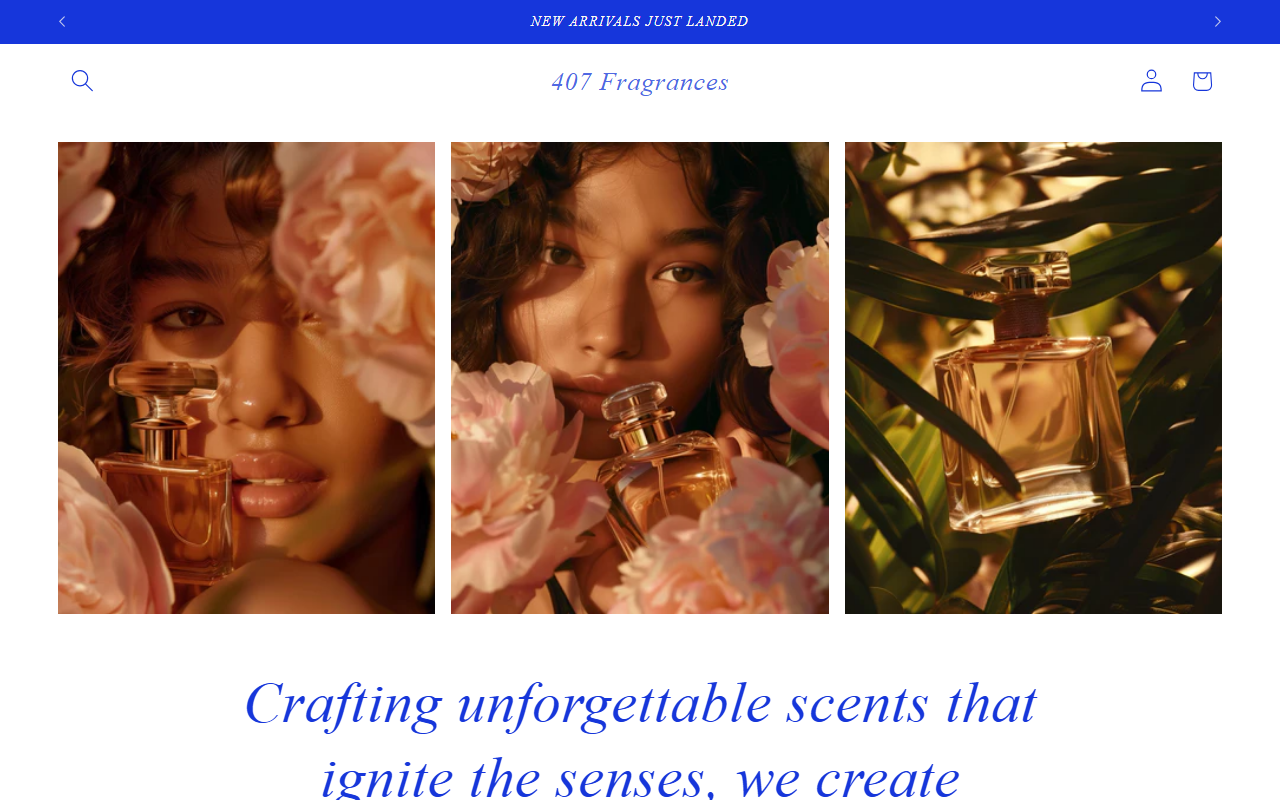 407fragrances.com screenshot