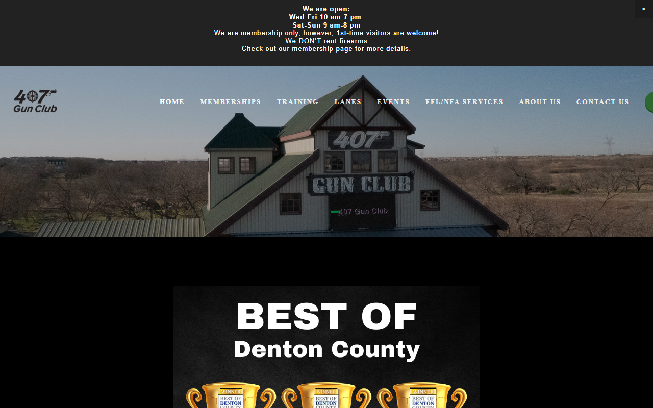 407gunclub.com screenshot