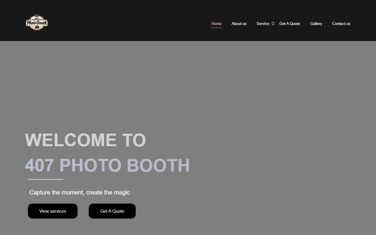 407photobooth.com screenshot