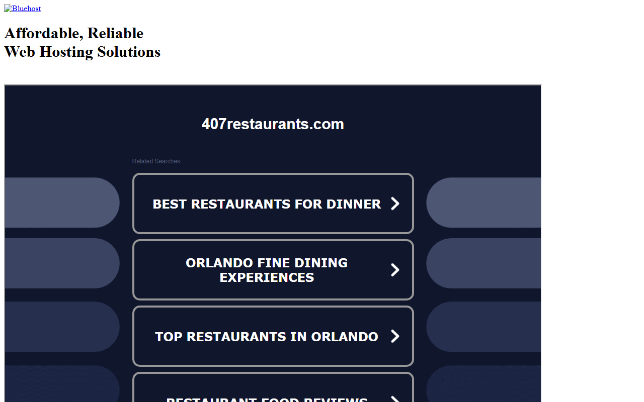 407restaurants.com screenshot