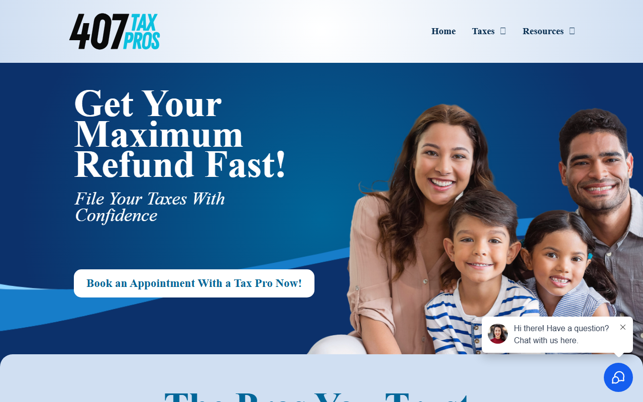 407taxpros.com screenshot