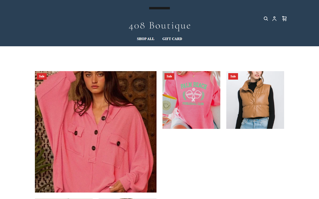 408boutique.com screenshot