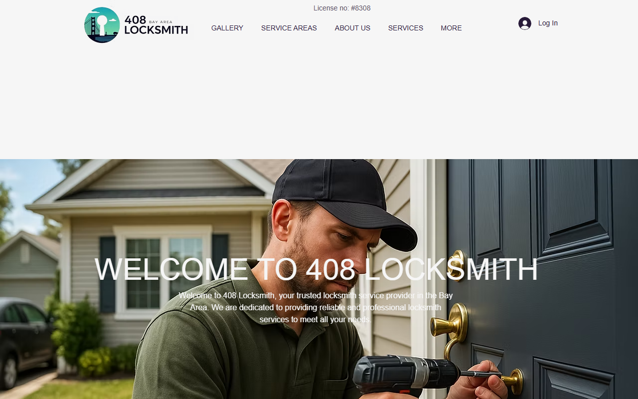 408locksmith.com screenshot