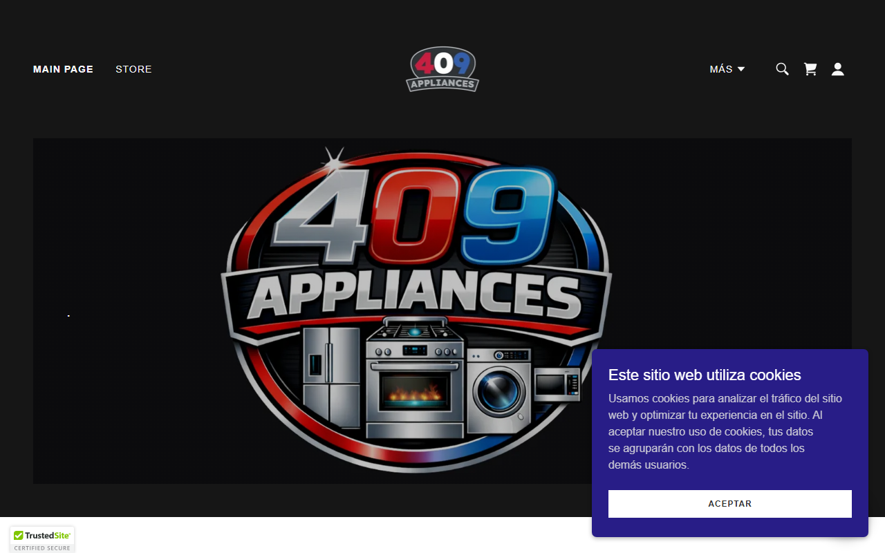 409appliances.com screenshot