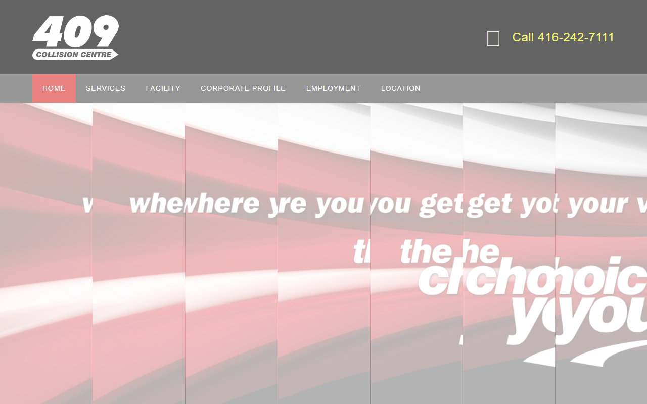 409collision.com screenshot