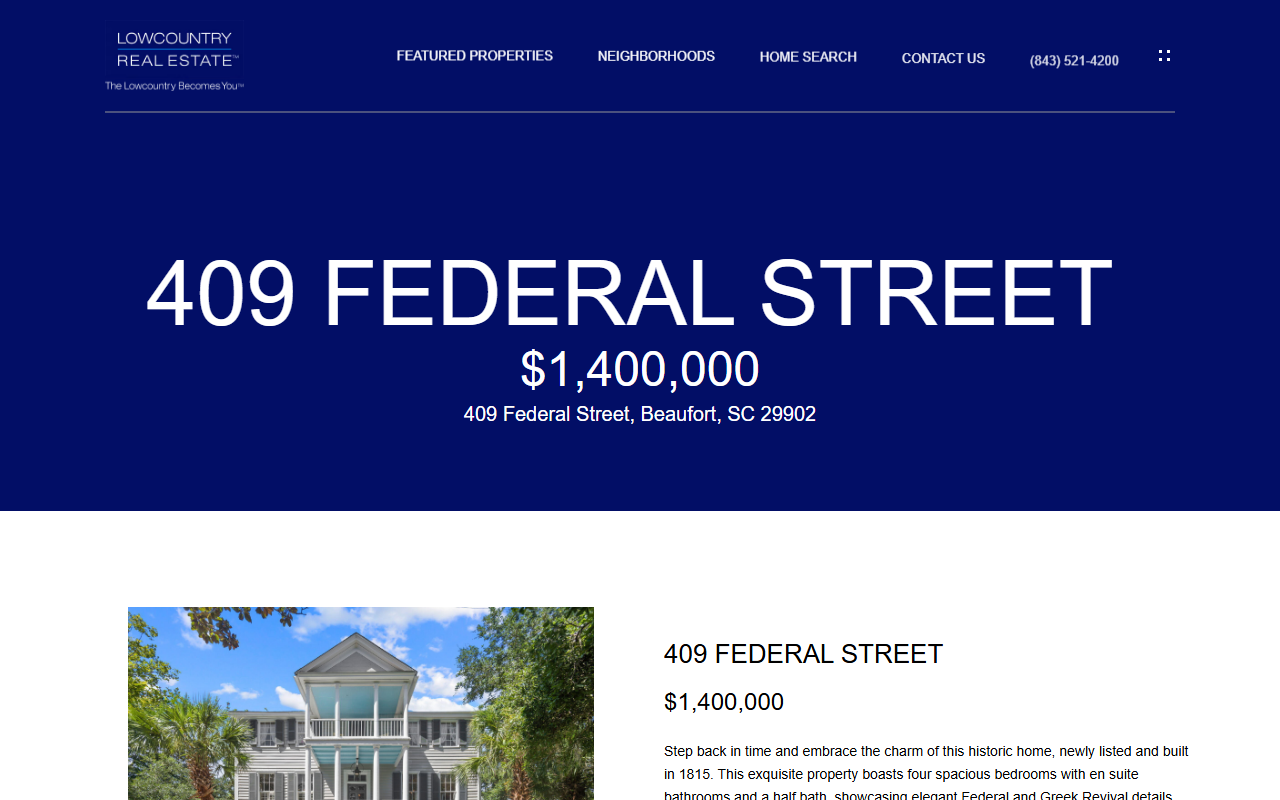 409federalstreet.com screenshot