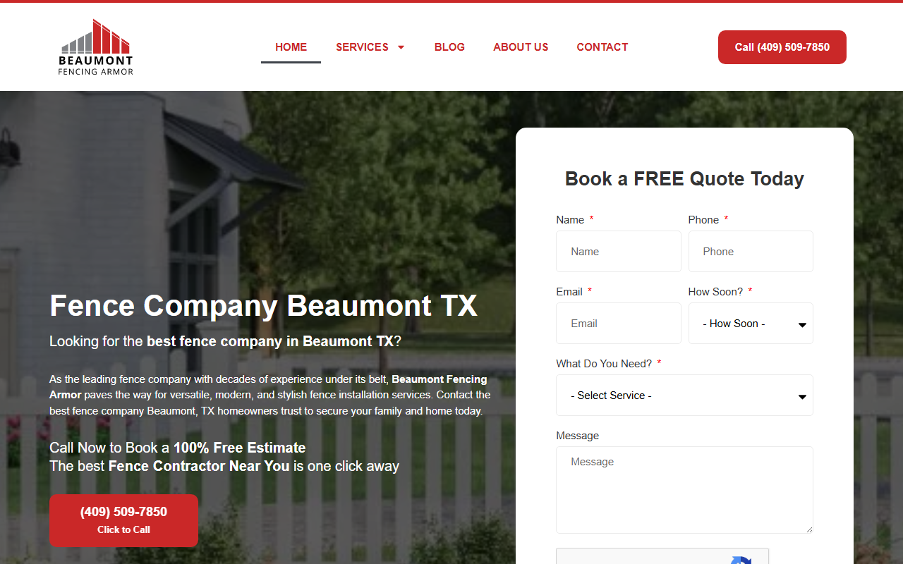 409fencecompany.com screenshot