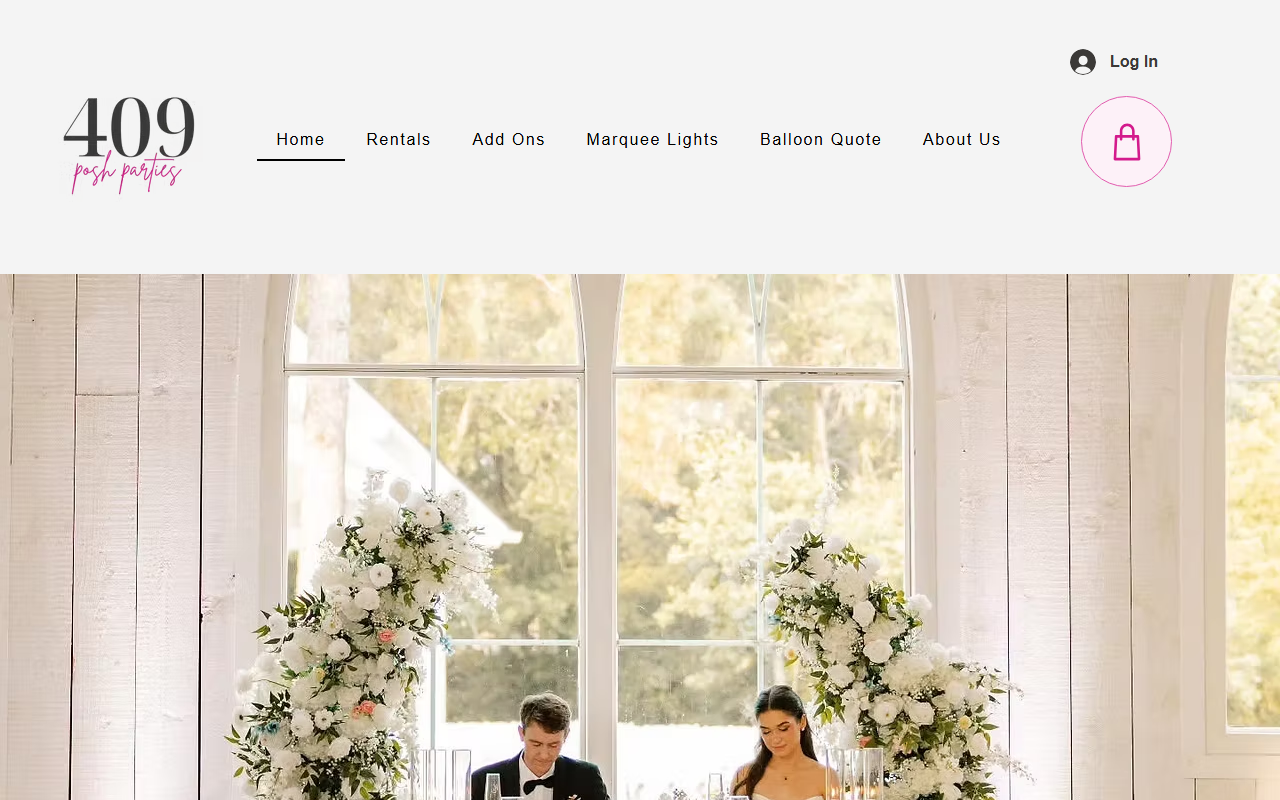 409poshparties.com screenshot