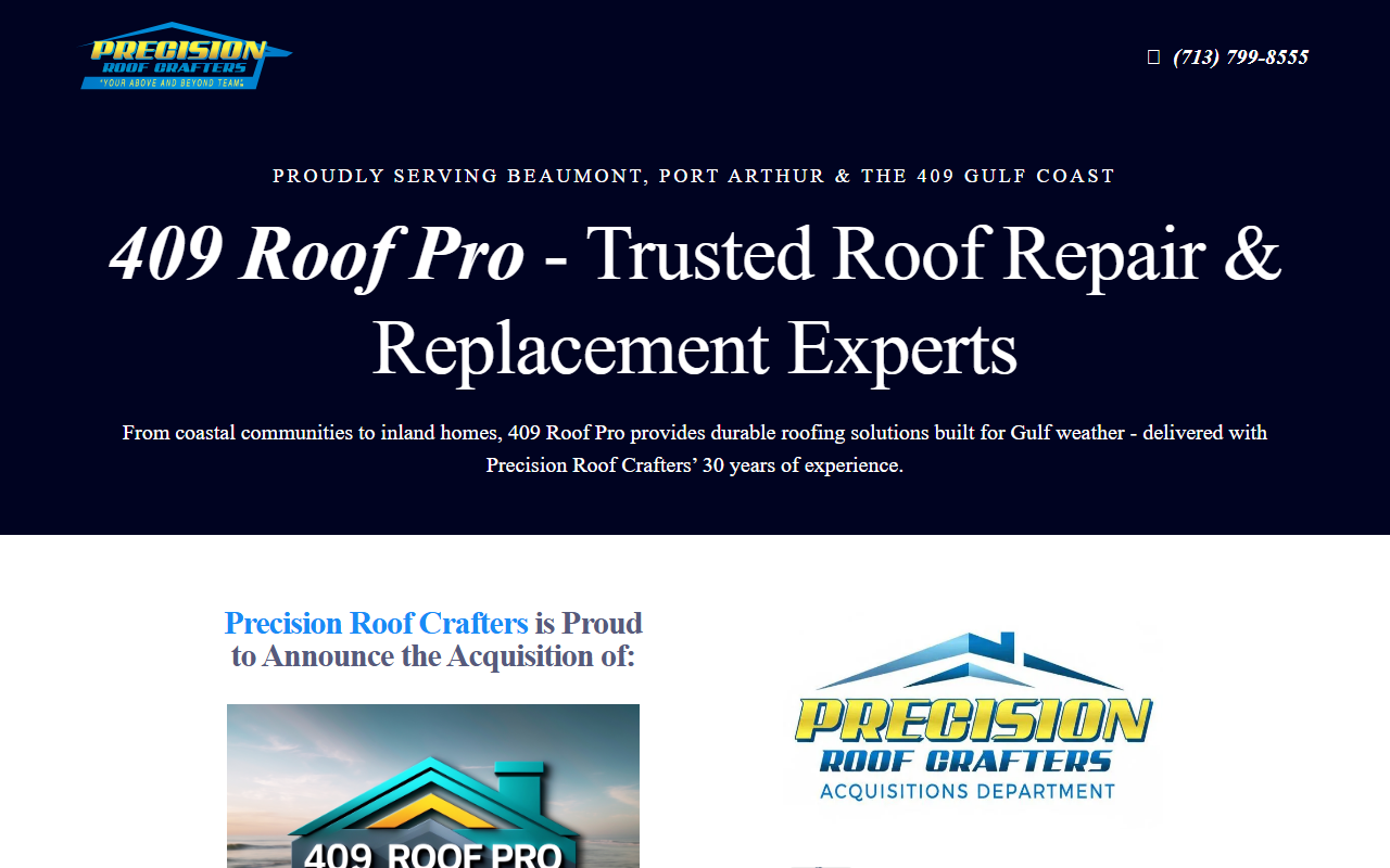 409roofpro.com screenshot
