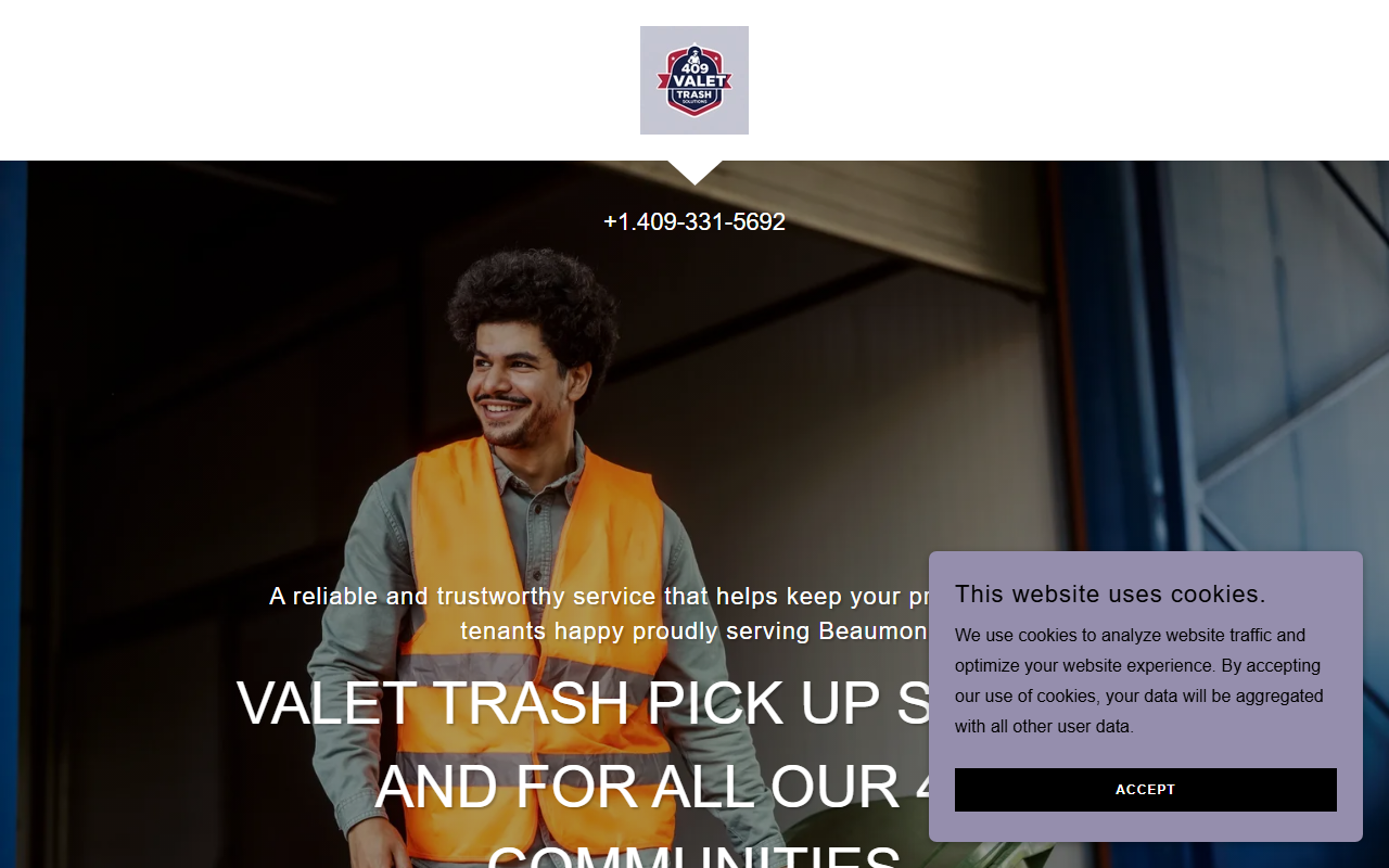 409trash-valet.com screenshot