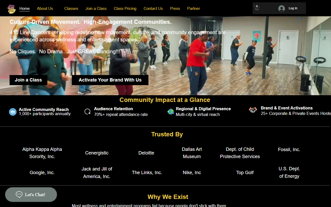 410linedancers.com screenshot