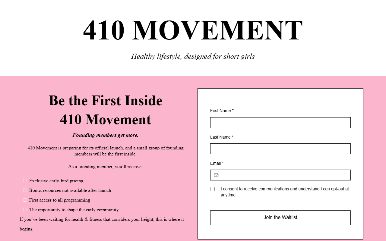 410movement.com screenshot