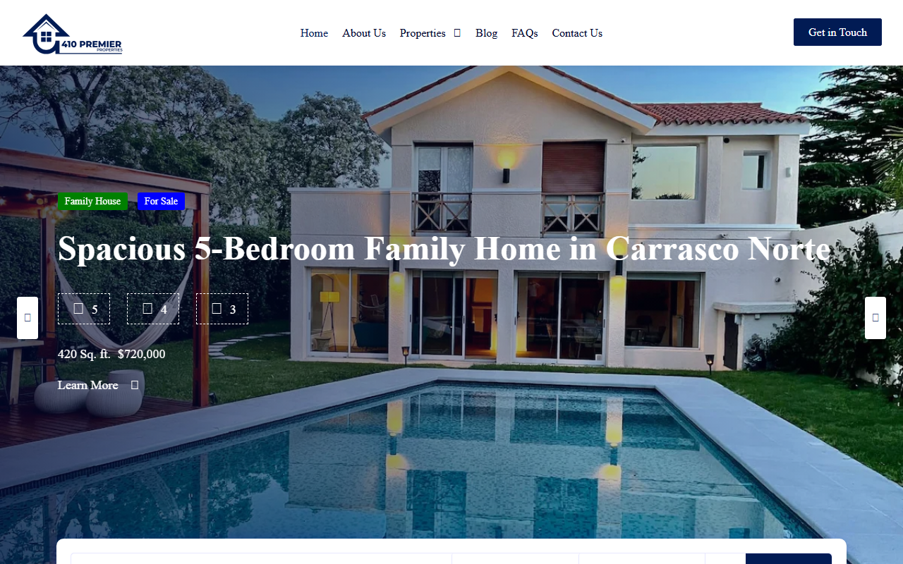 410premierrealty.com screenshot