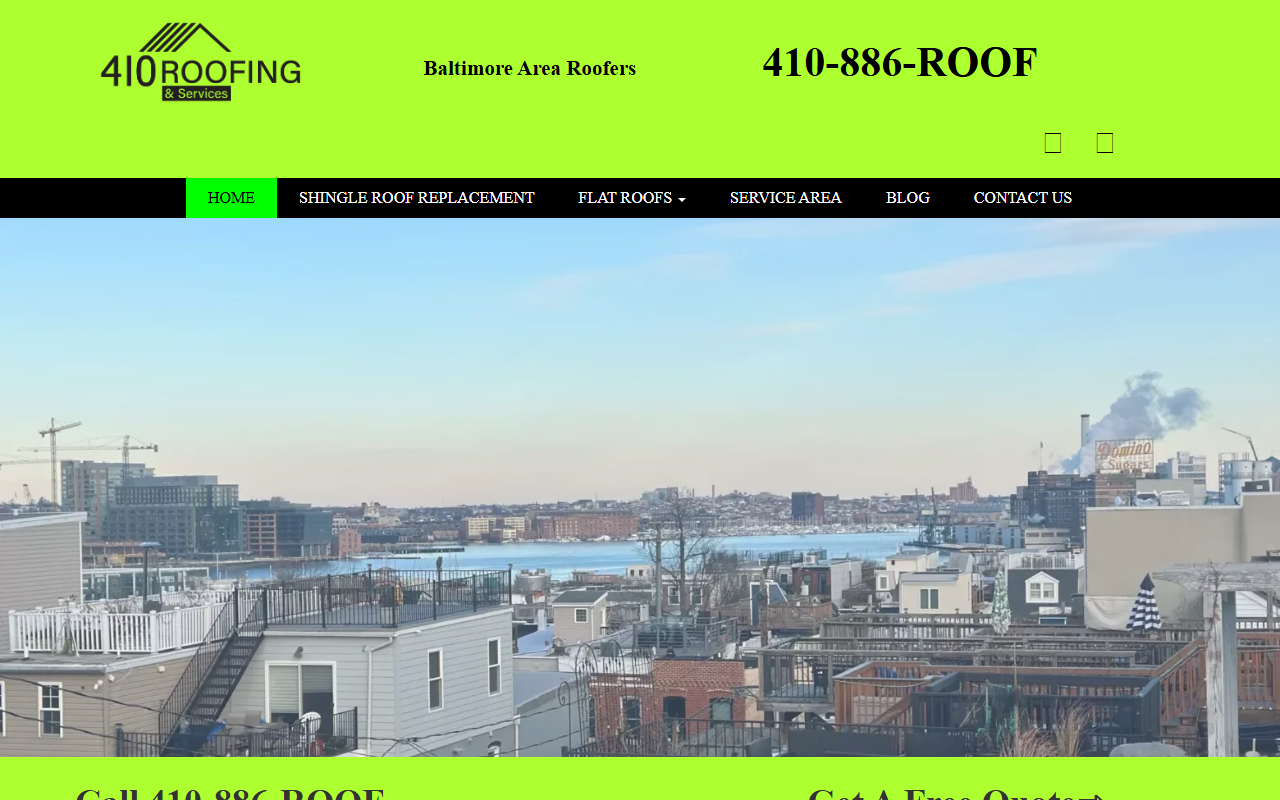 410roofers.com screenshot