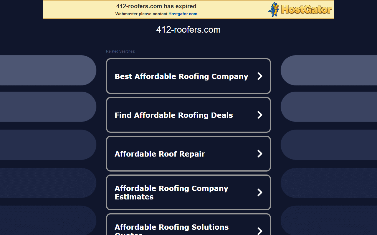 412-roofers.com screenshot