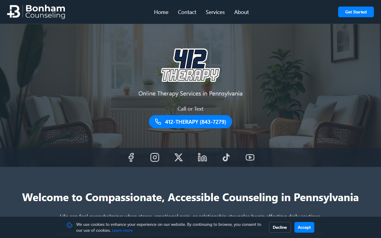 412-therapy.com screenshot