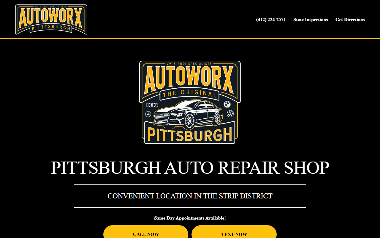 412autoworx.com screenshot