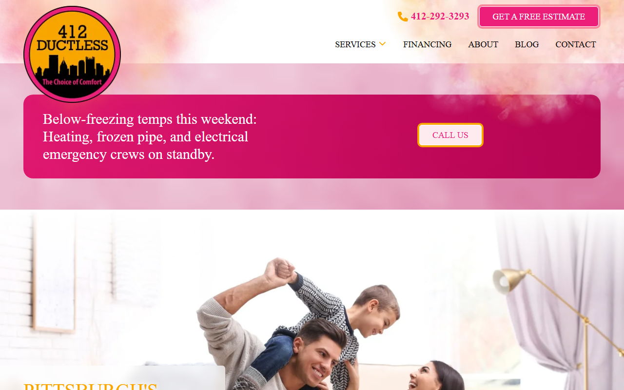 412ductless.com screenshot