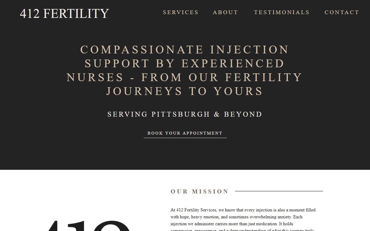 412fertility.com screenshot