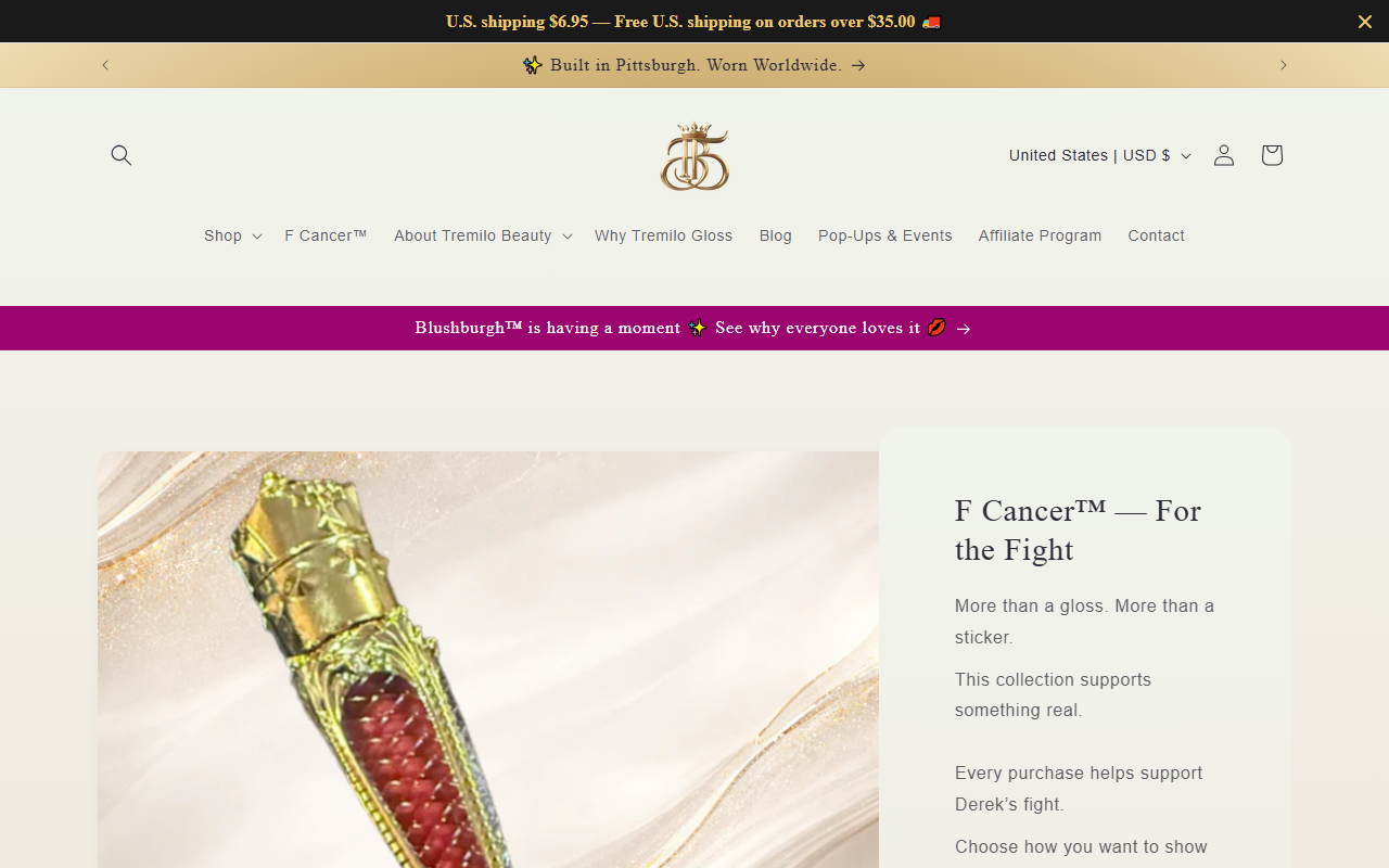 412lipgloss.com screenshot