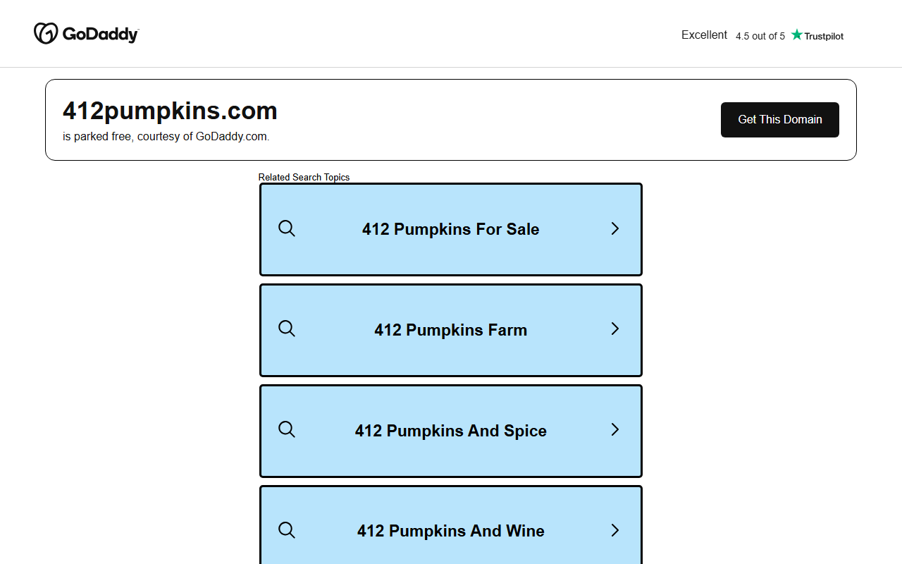 412pumpkins.com screenshot