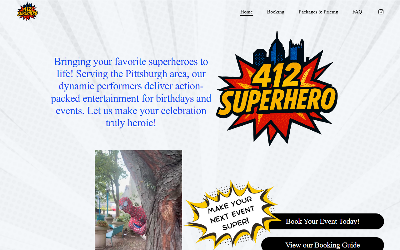 412superhero.com screenshot