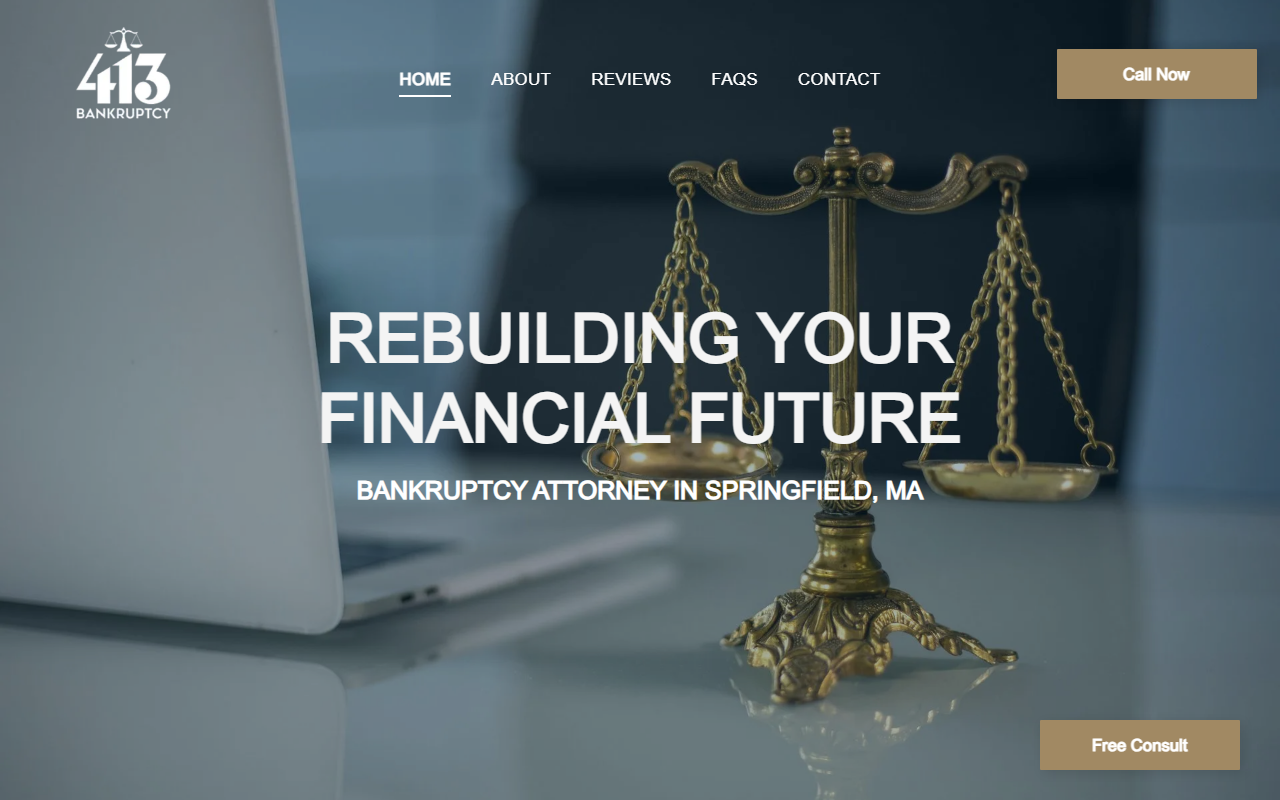 413-bankruptcy.com screenshot