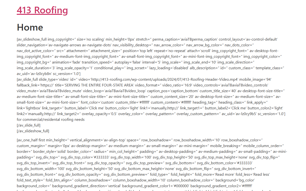 413-roofing.com screenshot