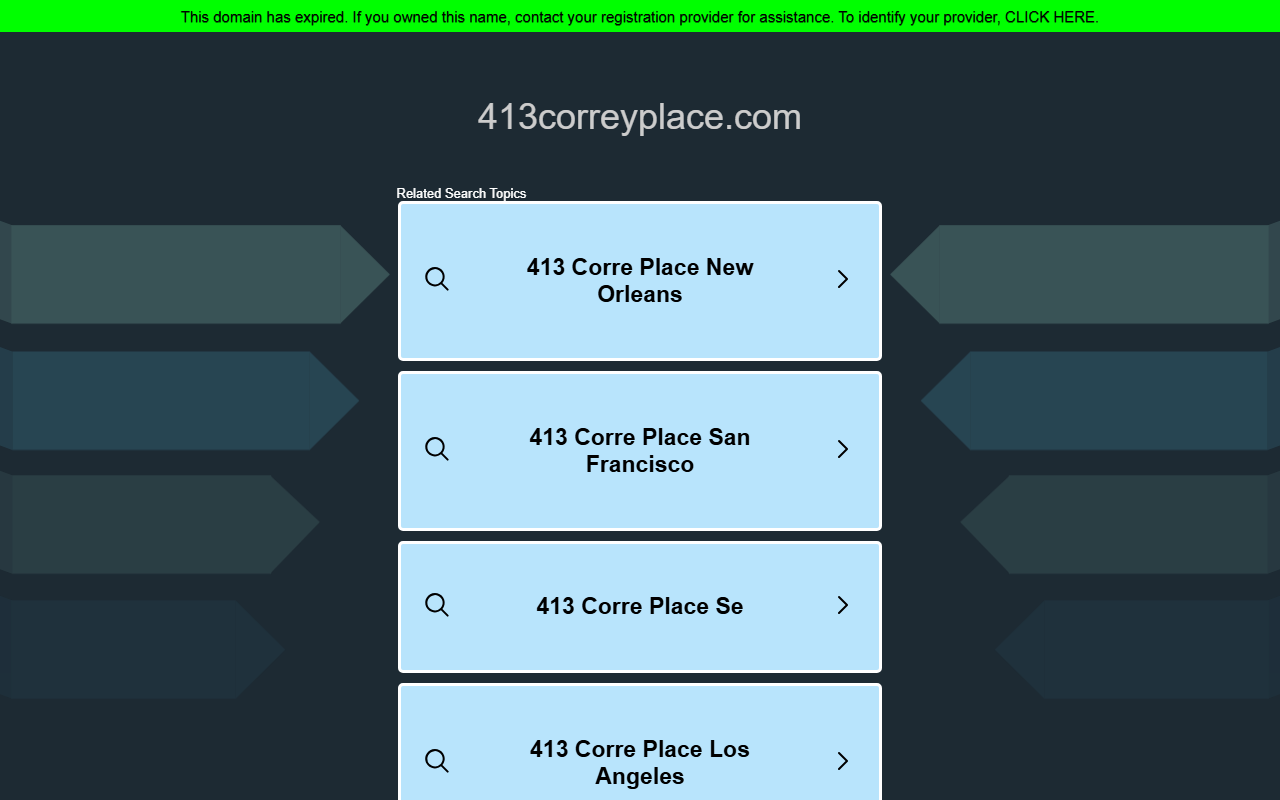 413correyplace.com screenshot