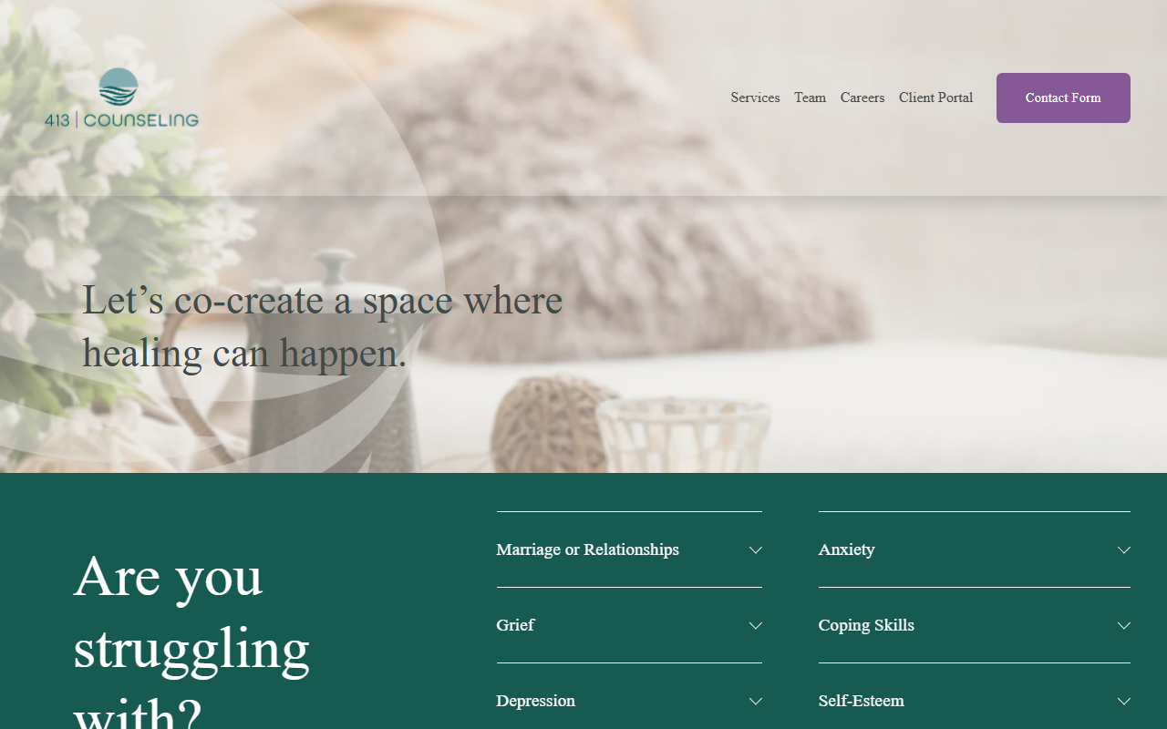 413counseling.com screenshot