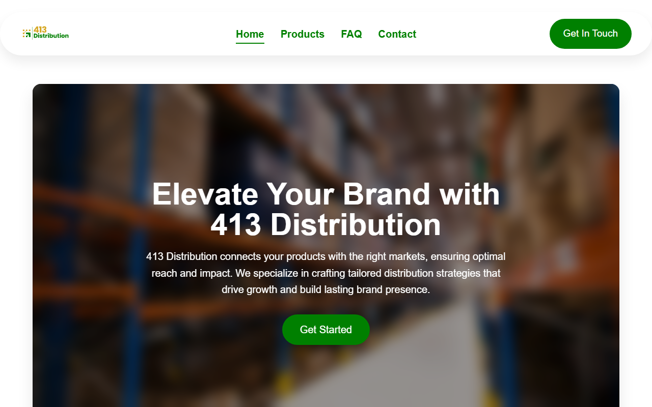 413distribution.com screenshot