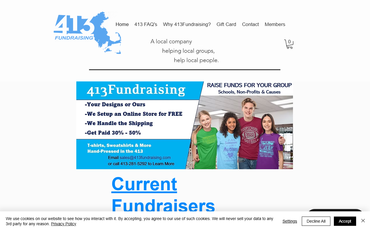 413fundraising.com screenshot
