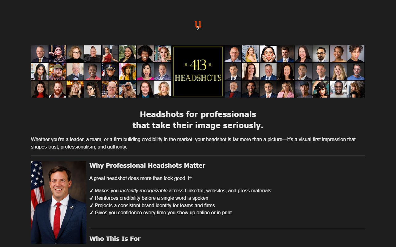 413headshots.com screenshot