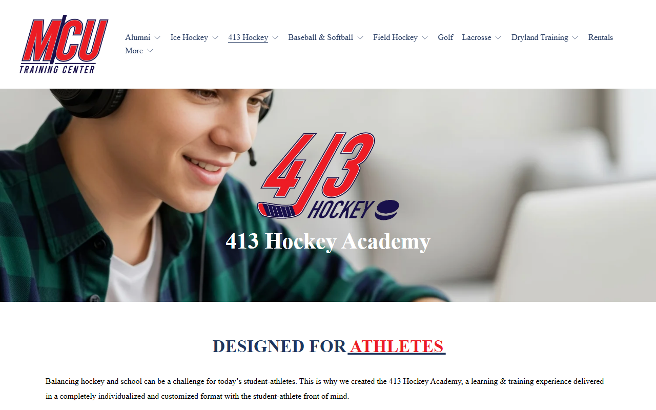 413hockeyacademy.com screenshot