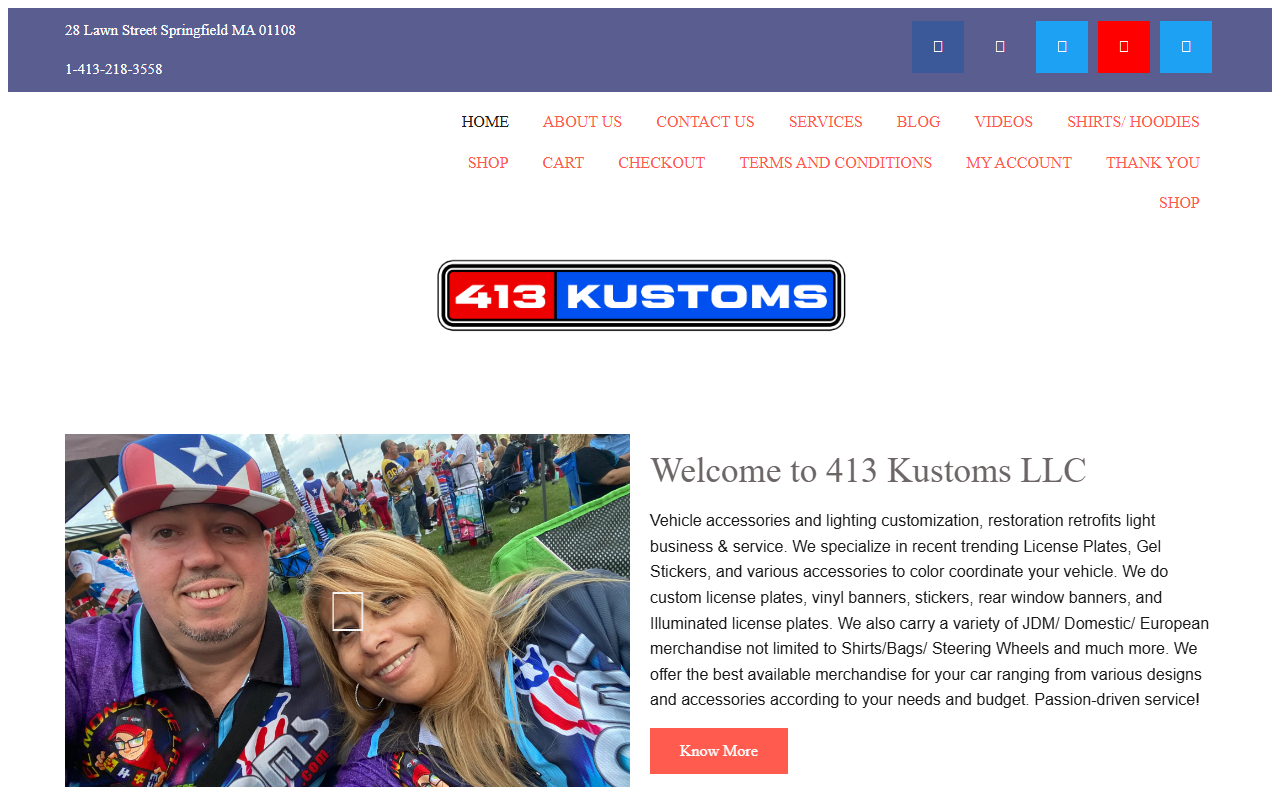 413kustomsllc.com screenshot