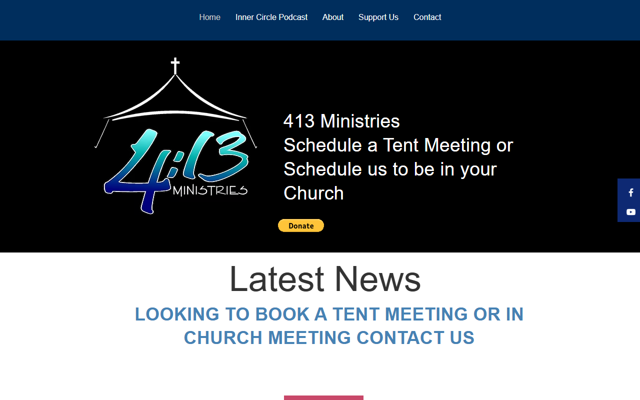413ministries.com screenshot