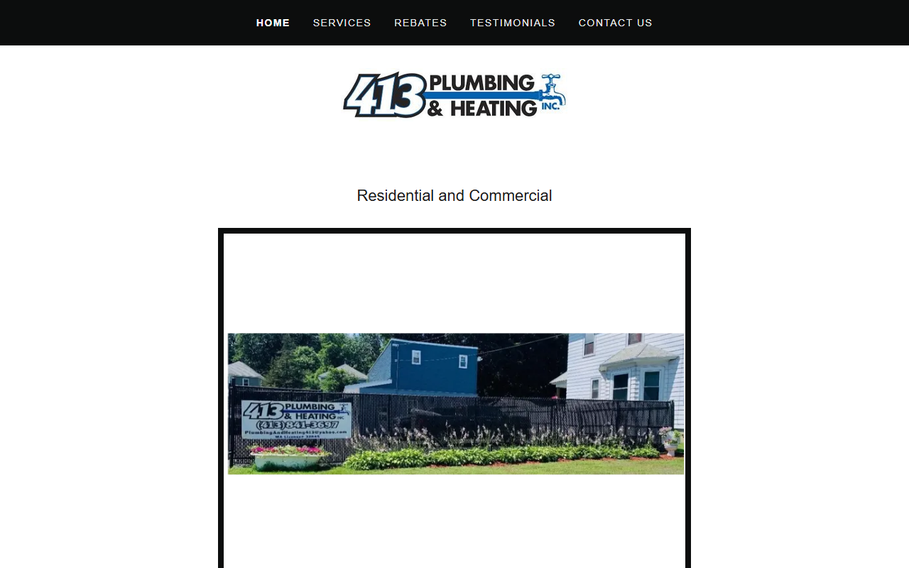413plumbing.com screenshot