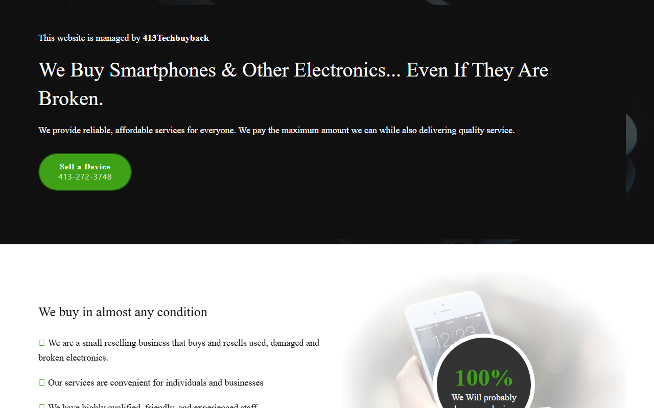413techbuyback.com screenshot