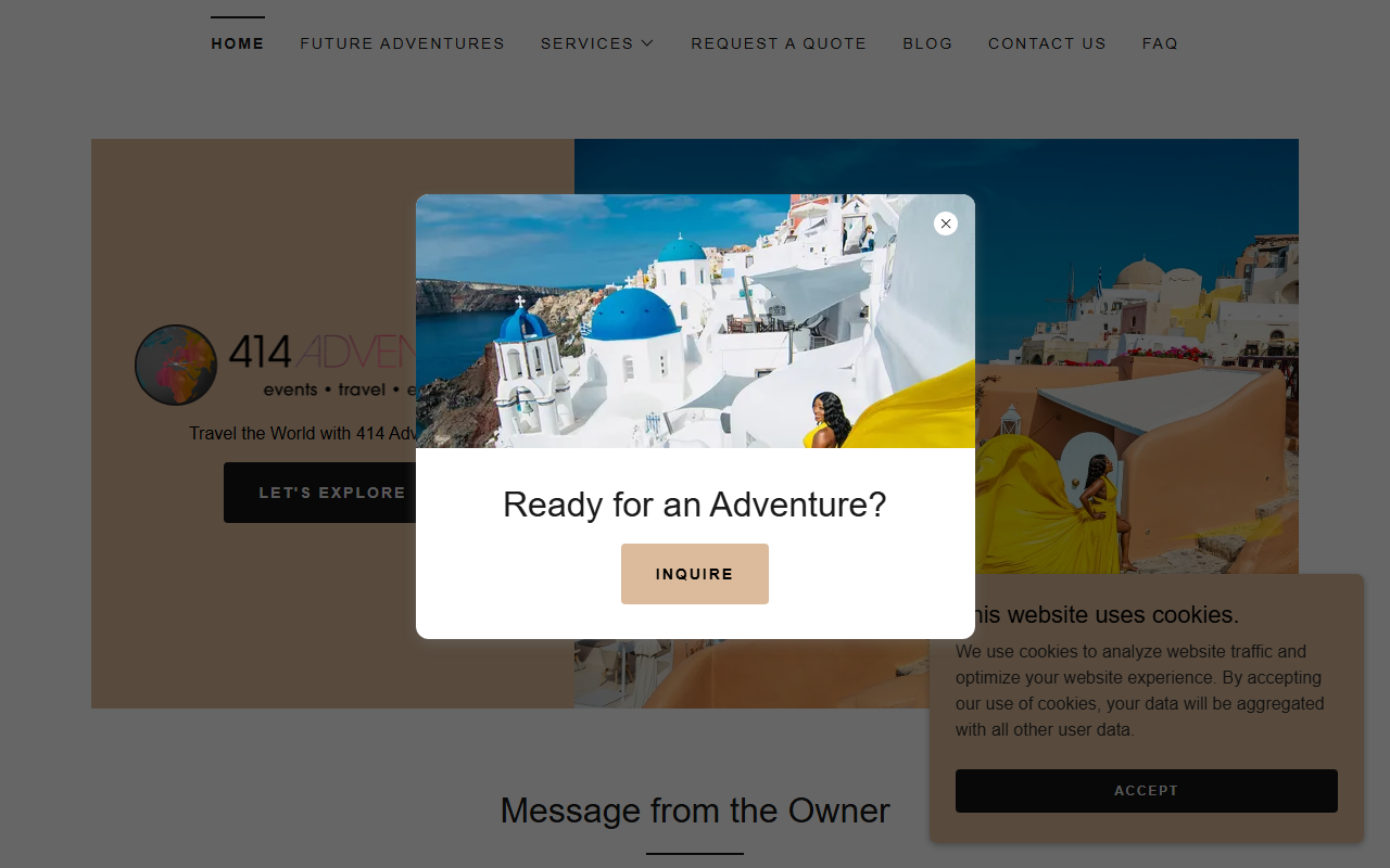 414adventures.com screenshot
